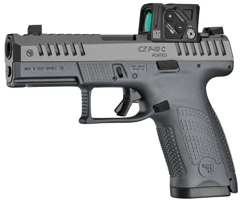 CZ P-10 C Compact Compensated 9mm Black Pistol w/ Aimpoint COA 3.5 MOA Red Dot